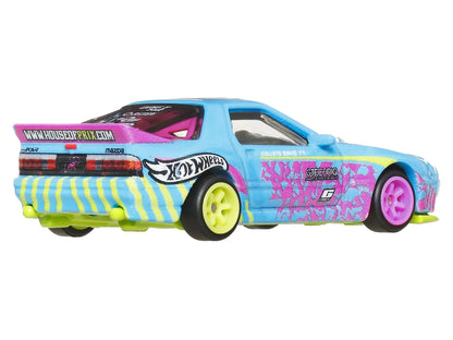 Hot Wheels Mazda RX7 FC PANDEM Blue with Graphics "Silhouettes" Series Diecast Model Car by <h2>Mazda Wheels</h2> <p>High-quality perfect for collectors and enthusiasts. Features detailed interior ext