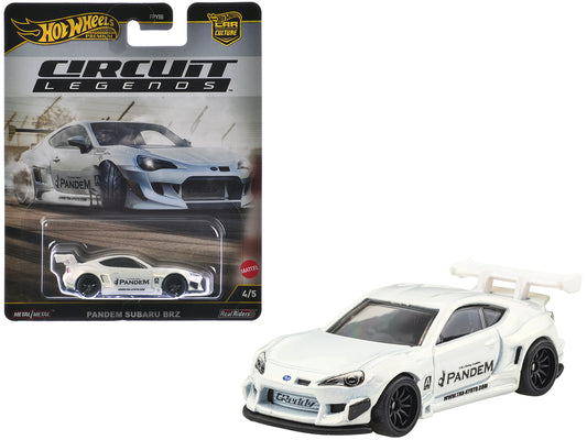 Subaru BRZ Pandem RHD (Right Hand Drive) White Metallic "Circuit Legends" Series T&y Diecast Model Car by Hot Wheels