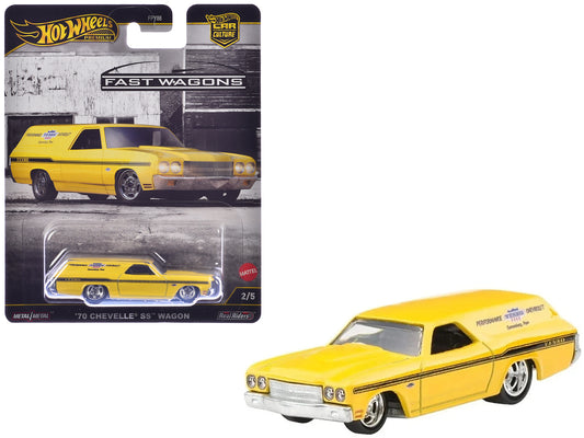 1970 Chevrolet Chevelle SS Wagon "Yenko" Yellow "Fast Wagons" Series T&y Diecast Model Car by Hot Wheels