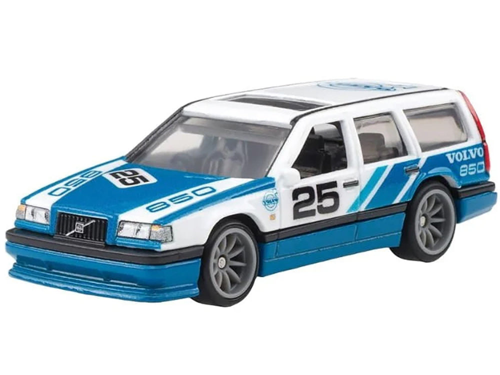 Hot Wheels Volvo 850 Estate Wagon #25 Blue and White "Fast Wagons" Series Diecast Model Car by <h2>Volvo Wheels</h2> <p>High-quality perfect for collectors enthusiasts. Features detailed interior exte