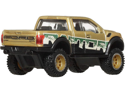 Hot Wheels 2017 Ford F-150 Raptor Pickup Truck Gold Metallic with Graphics "HW Off Road" Series Diecast Model Car by <h2>2017 Wheels</h2> <p>High-quality perfect for collectors and enthusiasts. Featur