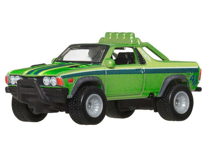 Hot Wheels Subaru BRAT Utility Truck Green Metallic with Stripes "HW Off Road" Series Diecast Model Car by <h2>Subaru Wheels</h2> <p>High-quality perfect for collectors and enthusiasts. Features detai