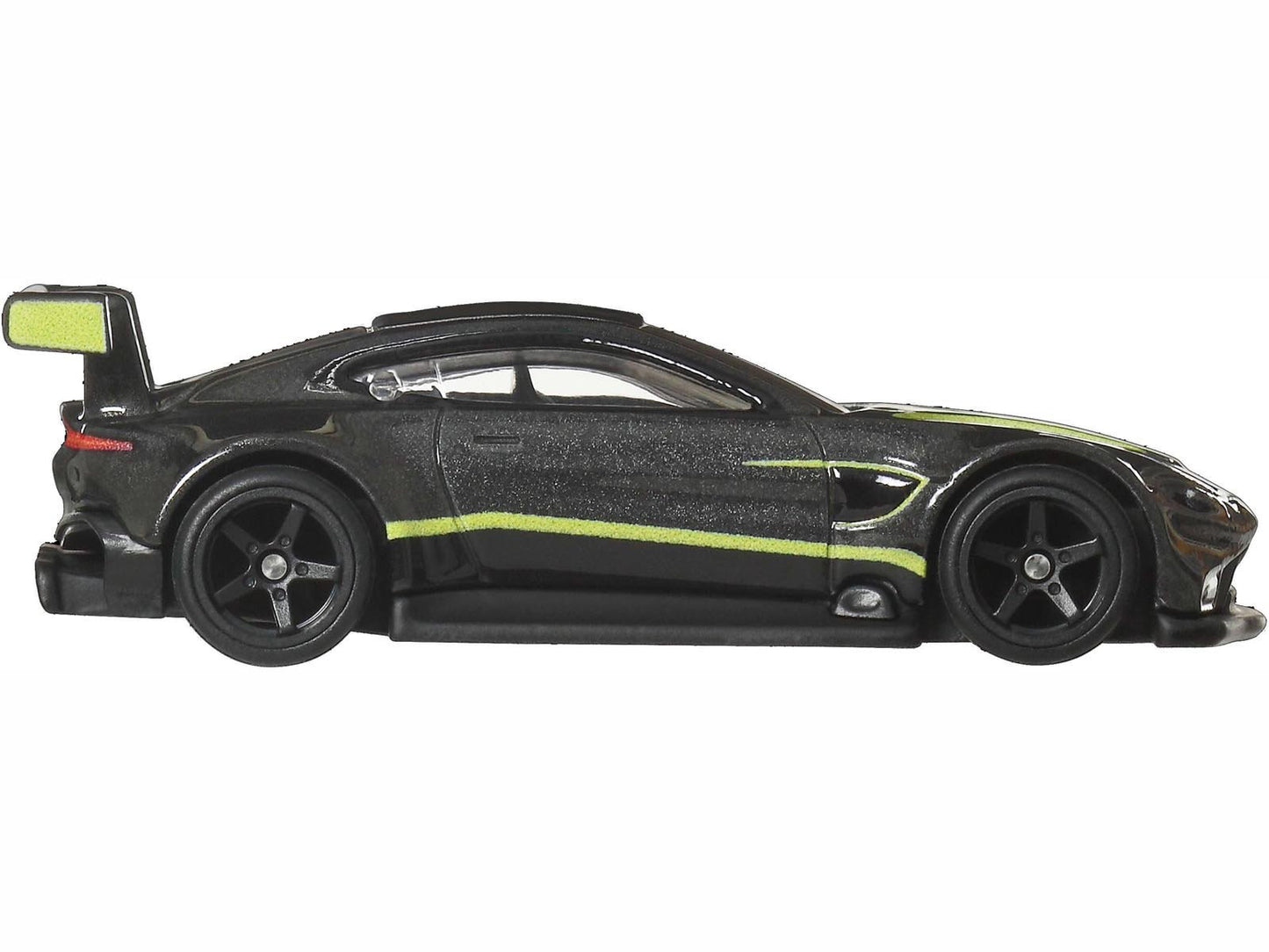 Hot Wheels Aston Martin Vantage GTE Dark Gray Metallic with Lime Green Stripes "Euro Speed" Series Diecast Model Car by <h2>Aston Wheels</h2> <p>High-quality perfect for collectors and enthusiasts. Fe