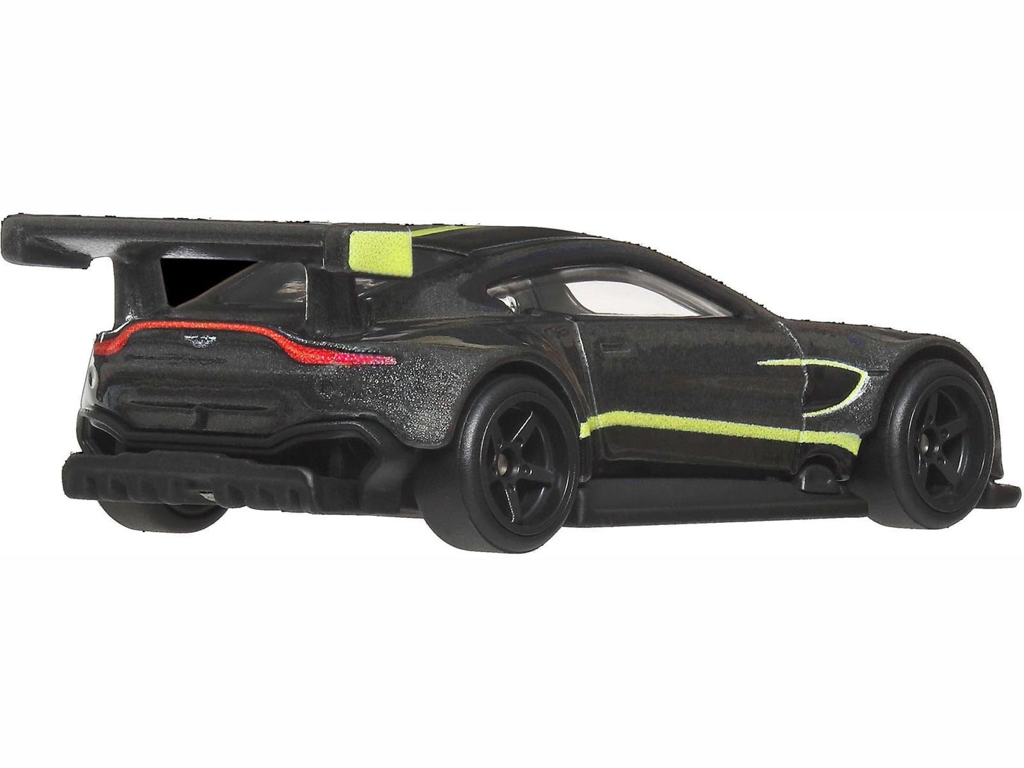 Hot Wheels Aston Martin Vantage GTE Dark Gray Metallic with Lime Green Stripes "Euro Speed" Series Diecast Model Car by <h2>Aston Wheels</h2> <p>High-quality perfect for collectors and enthusiasts. Fe