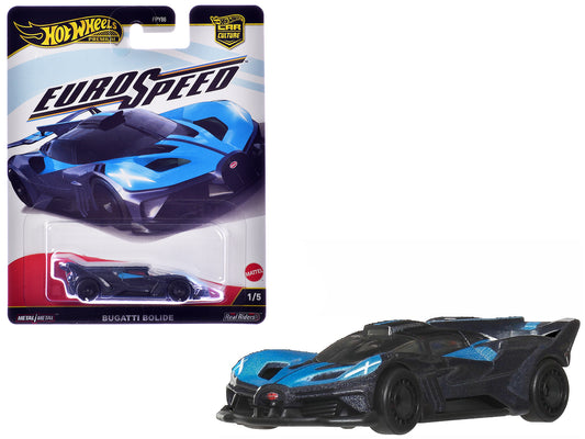 Bugatti Bolide Blue and Dark Blue Metallic "Euro Speed" Series T&y Diecast Model Car by Hot Wheels