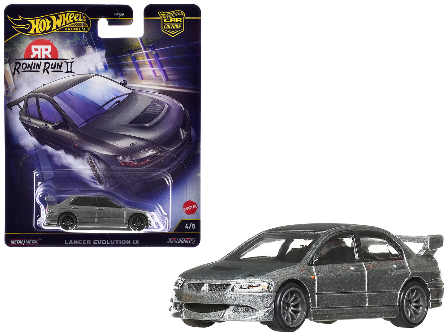 Hot Wheels Mitsubishi Lancer Evolution IX Gray Metallic "Ronin Run II" Series Diecast Model Car by <h2>Mitsubishi Wheels</h2> <p>High-quality perfect for collectors and enthusiasts. Features detailed