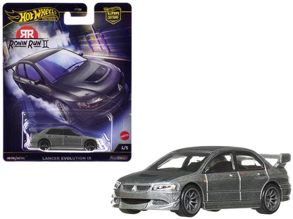 Hot Wheels Mitsubishi Lancer Evolution IX Gray Metallic "Ronin Run II" Series Diecast Model Car by <h2>Mitsubishi Wheels</h2> <p>High-quality perfect for collectors and enthusiasts. Features detailed