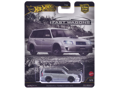 Hot Wheels Subaru Forester STI Silver Metallic "Fast Wagons" Series Diecast Model Car by <h2>Subaru Wheels</h2> <p>High-quality perfect for collectors and enthusiasts. Features detailed interior exter
