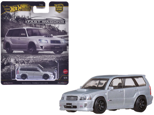 Subaru Forester STI Silver Metallic "Fast Wagons" Series T&y Diecast Model Car by Hot Wheels