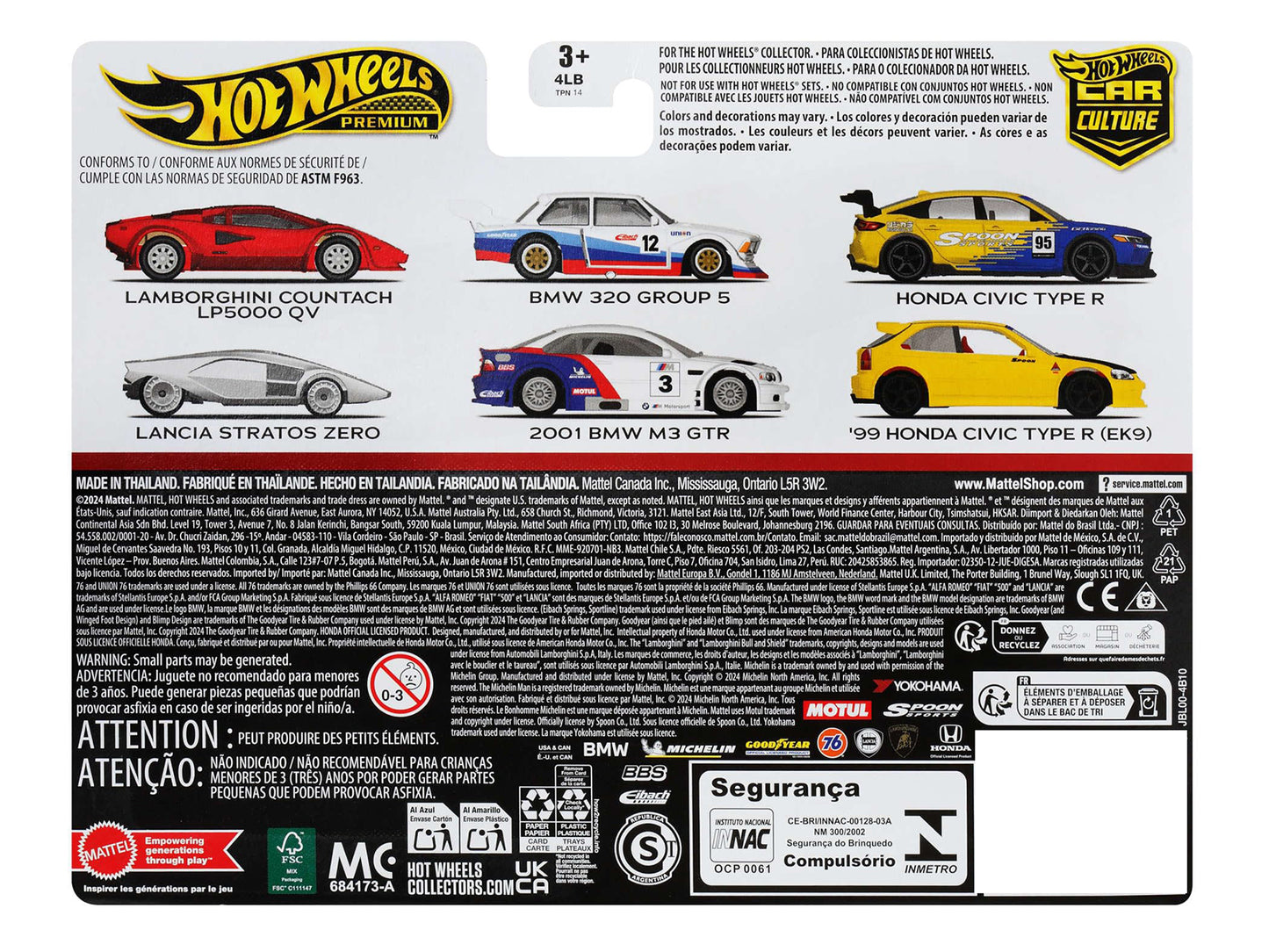Hot Wheels BMW 320 Group 5 #12 White with Stripes and 2001 M3 GTR #3 "Car Culture" Set of 2 Cars Diecast Model by <h2>BMW Wheels</h2> <p>High-quality car perfect for collectors enthusiasts. Features d