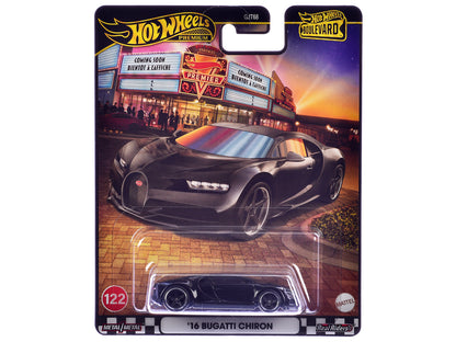 Hot Wheels 2016 Bugatti Chiron Black "Boulevard" Series Diecast Model Car by <h2>2016 Wheels</h2> <p>High-quality perfect for collectors and enthusiasts. Features detailed interior exterior craftsmans