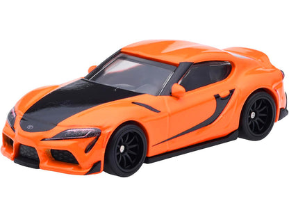 Hot Wheels 2021 Toyota GR Supra Orange and Black "F9" (2021) Movie "Fast & Furious" Series Diecast Model Car by <h2>2021 Wheels</h2> <p>High-quality perfect for collectors enthusiasts. Features detail
