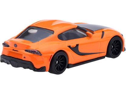 Hot Wheels 2021 Toyota GR Supra Orange and Black "F9" (2021) Movie "Fast & Furious" Series Diecast Model Car by <h2>2021 Wheels</h2> <p>High-quality perfect for collectors enthusiasts. Features detail