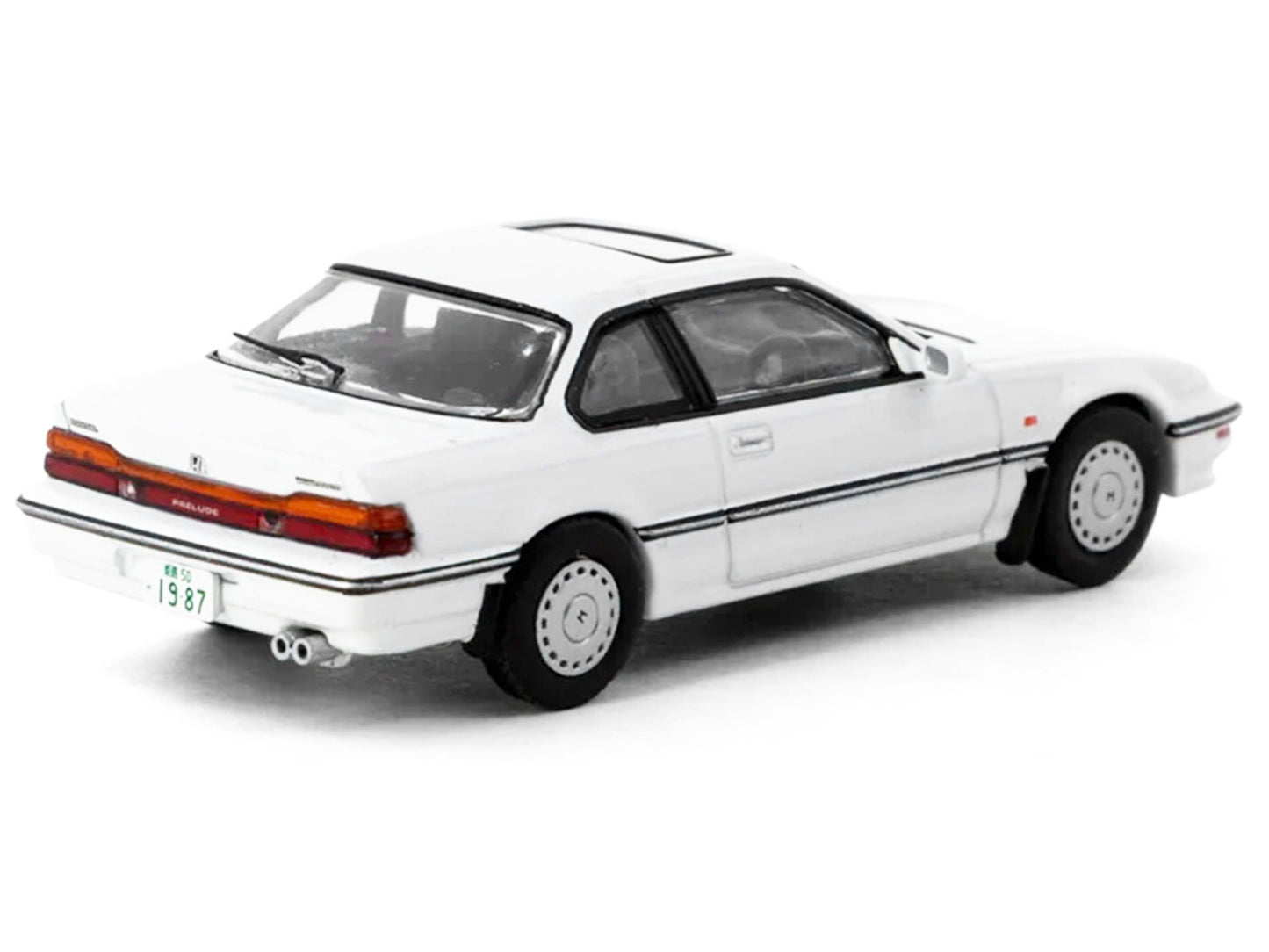 Honda Prelude (BA4) RHD (Right Hand Drive) White "J Collection" Series 1/64 Diecast Model by Tarmac Works