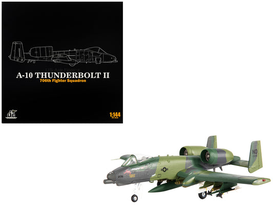 Fairchild Republic A-10 Thunderbolt II Attack Aircraft "23rd Tactical Fighter Wing 706th Fighter Squadron Operation Desert Storm" (1991) United States Air Force 1/144 T&y Diecast Model by JC Wings