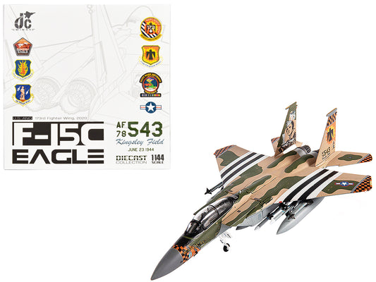 McDonnell Douglas F-15C Eagle Fighter Aircraft "173rd Fighter Wing" (2020) United States Air National Guard 1/144 T&y Diecast Model by JC Wings