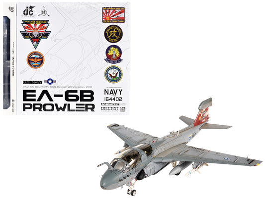 Grumman EA-6B Prowler Attack Aircraft "VAQ-136 Gauntlets USS George Washington" (2012) United States Navy 1/72 T&y Diecast Model by JC Wings