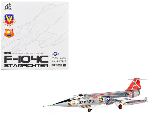 Lockheed F-104C Starfighter Fighter Aircraft "479th Tactical Fighter Wing" (1958) United States Air Force 1/72 T&y Diecast Model by JC Wings