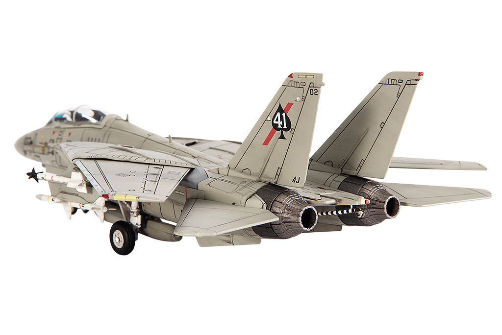 Grumman F-14A Tomcat Fighter Aircraft "VF-41 Black Aces USS Nimitz Gulf of Sidra" (1981) United States Navy 1/72 Diecast Model by JC Wings