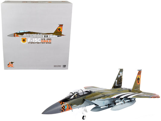 McDonnell Douglas F-15C Eagle Fighter Plane "U.S. ANG 173rd Fighter Wing" (2020) 1/72 T&y Diecast Model by JC Wings