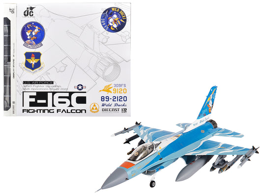 Lockheed F-16C Fighting Falcon Fighter Aircraft "309th Fighter Squadron 56th Operations Group Wild Ducks" (2022) United States Air Force 1/72 T&y Diecast Model by JC Wings