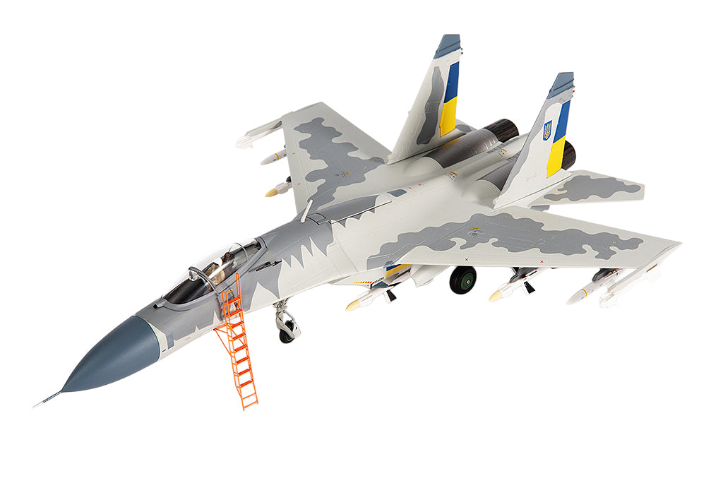 Sukhoi Su-27 Flanker Aircraft "Ukraine War" (2023) Ukrainian Air Forces 1/72 Diecast Model by JC Wings