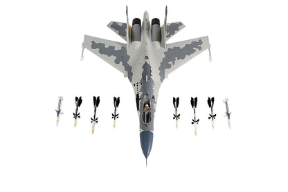 Sukhoi Su-27 Flanker Aircraft "Ukraine War" (2023) Ukrainian Air Forces 1/72 Diecast Model by JC Wings