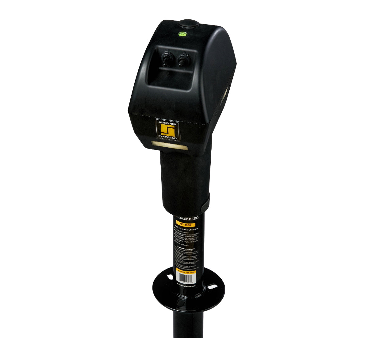 Stromberg Carlson 4500 lbs SG Electric Tongue Jack - Black