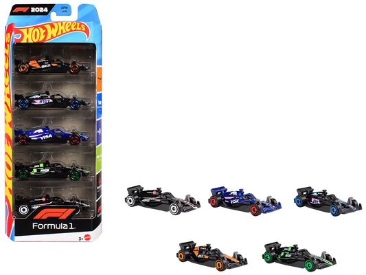2024 Formula 1 World Championship 5 piece Set T&y Diecast Model Cars by Hot Wheels