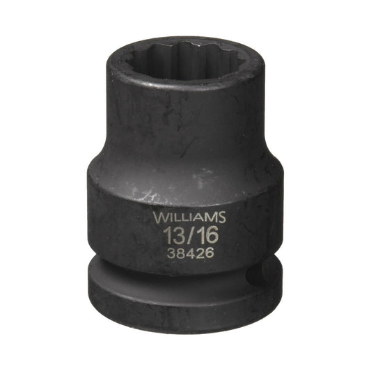 Williams 13/16″ Shallow Impact Socket 3/4″ Drive 12 Point