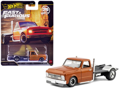Hot Wheels 1967 Chevrolet C-10 Custom Bedless Truck Orange Metallic "Furious 7" (2015) Movie "Fast & Furious" Series Diecast Model Car by <h2>1967 Wheels</h2> <p>High-quality perfect for collectors an