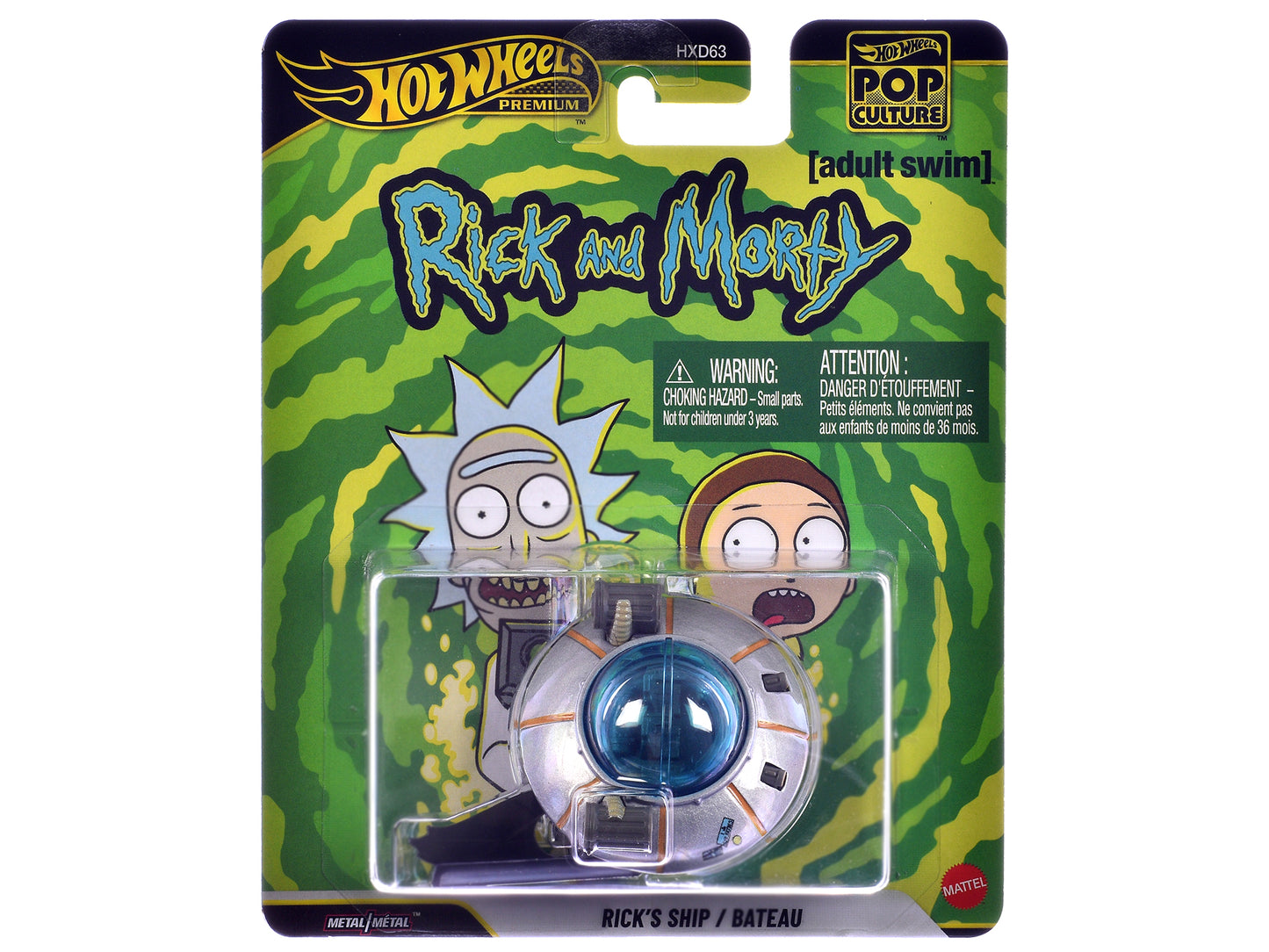 Hot Wheels Rick's Ship Silver "Rick and Morty" (2013-Current) TV Series "Pop Culture" Diecast Model Car by <h2>Rick's Wheels</h2> <p>High-quality perfect for collectors enthusiasts. Features detailed