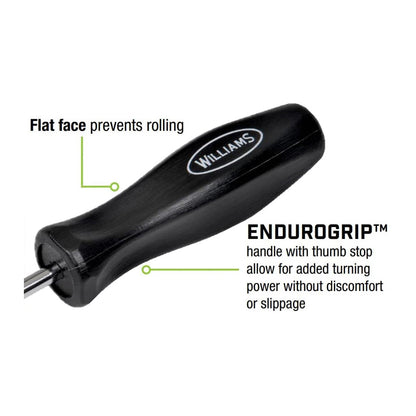 Williams Endurogrip Cabinet Screwdriver: Slotted 3/16" x 10"