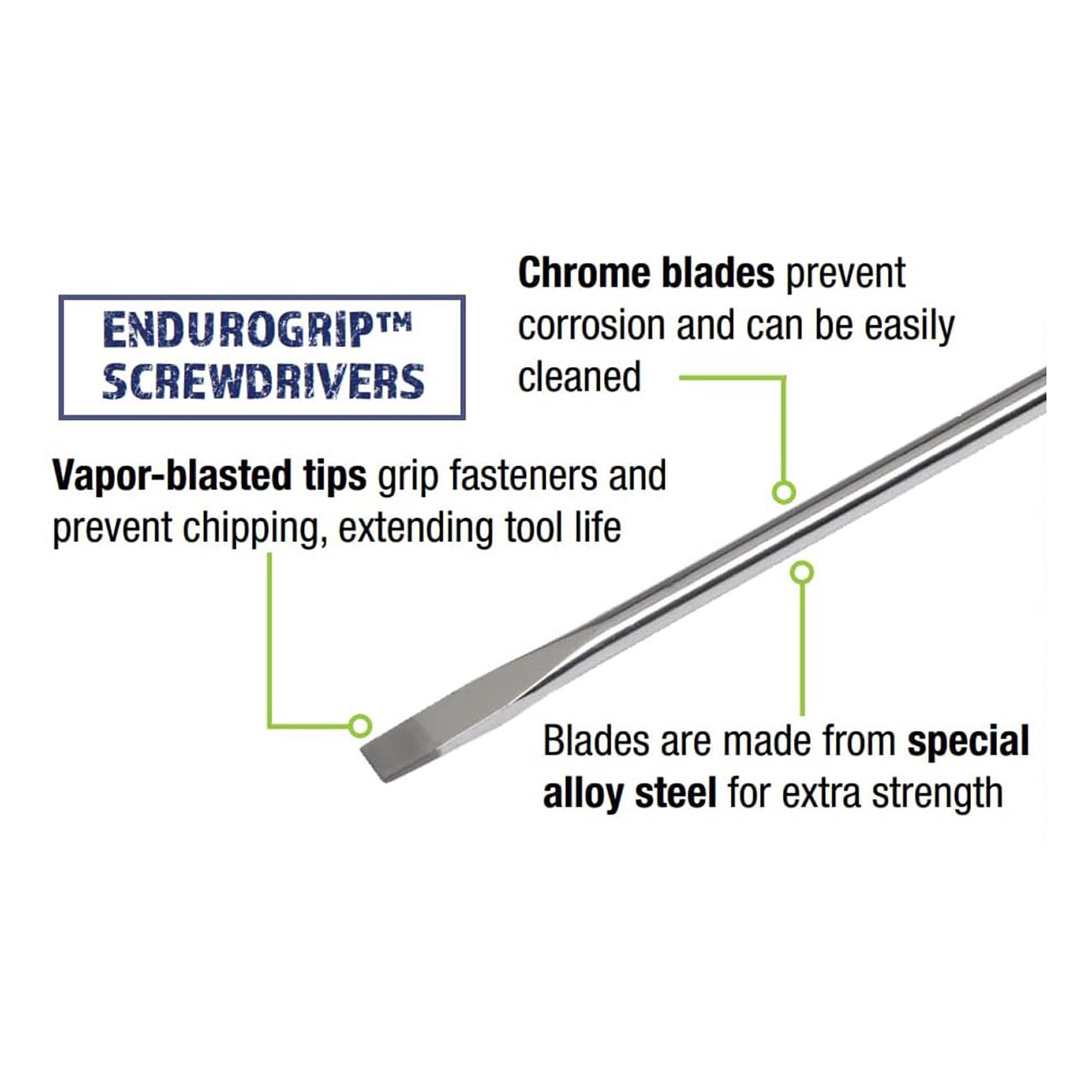 Williams Endurogrip Cabinet Screwdriver: Slotted 3/16" x 10"