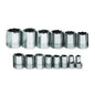 Williams 1/2″ Drive Shallow SAE Socket Set on Clip Rail 8-Point (14 Piece)