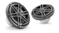 JL Audio M3 7.7in Wtron Coaxial Speakers Gray Sport Grille