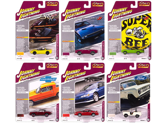 "Classic Gold Collection" 2025 Release 1 Set A of 6 Cars 1/64 T&y Diecast Model Cars by Johnny Lightning