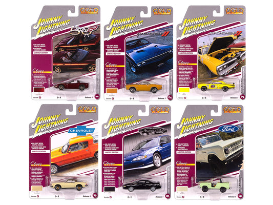 "Classic Gold Collection" 2025 Release 1 Set B of 6 Cars 1/64 T&y Diecast Model Cars by Johnny Lightning