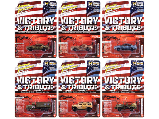 "Military" Set A of 6 pieces 2025 Release 1 Limited Edition T&y Diecast Models by Johnny Lightning