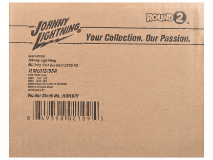 "Military" Set A of 6 pieces 2025 Release 2 Limited Edition 1/64 Diecast Model Cars by Johnny Lightning