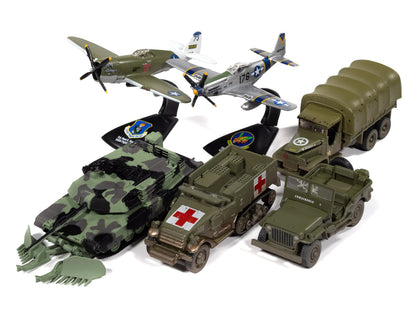 "Military" Set A of 6 pieces 2026 Release 1 Limited Edition 1/64 Diecast Model Cars by Johnny Lightning