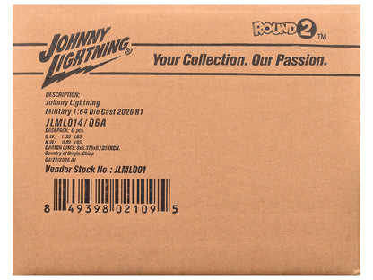 "Military" Set A of 6 pieces 2026 Release 1 Limited Edition 1/64 Diecast Model Cars by Johnny Lightning