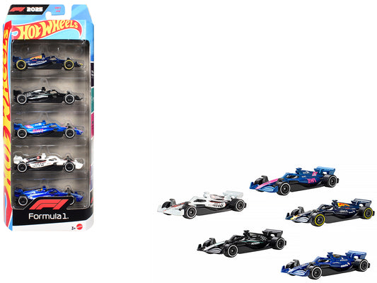 2025 Formula 1 World Championship 5 piece Set T&y Diecast Model Cars by Hot Wheels