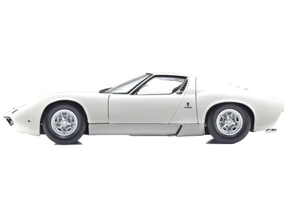 Lamborghini Miura P 400 White 1/18 Diecast Model Car by Kyosho
