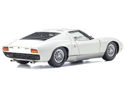 Lamborghini Miura P 400 White 1/18 Diecast Model Car by Kyosho