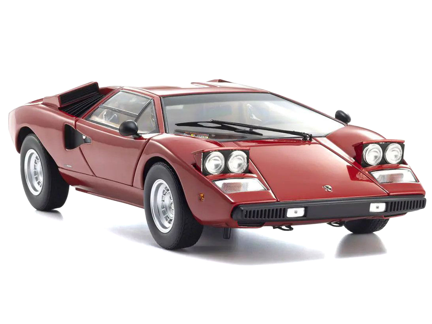 Lamborghini Countach LP 400 Red 1/18 Diecast Model Car by Kyosho