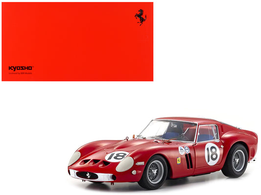 Ferrari 250 GTO #18 Pedro Rodriguez Winner "Daytona 3 Hours" (1963) 1/18 T&y Diecast Model Car by Kyosho
