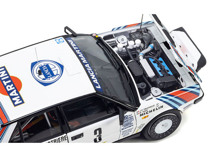 Lancia Delta HF 4WD #3 Juha Kankkunen - Juha Piironen "Martini Racing" Winner "Olympus Rally" (1987) 1/18 Diecast Model Car by Kyosho