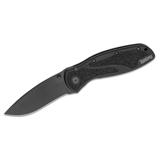 Kershaw Blur Assisted Open Inset Liner Lock Do-it-All Blade EDC Folding Pocket Knife - Black