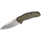 Kershaw Link Assisted Opening Liner Lock MagnaCut Drop Point Blade EDC Folding Pocket Knife with Stonewashed Finish - Olive